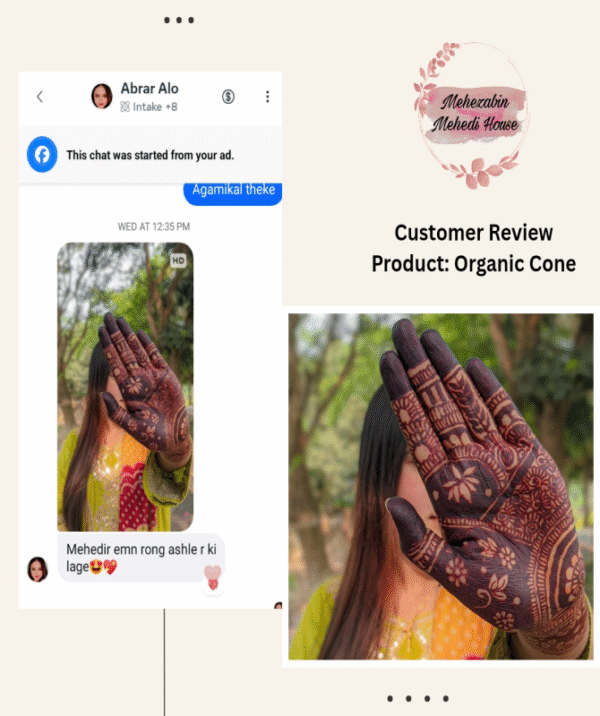 Organic Henna Cone - Large - Image 4