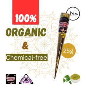 BSTI Certified Organic Non-Bridal Henna Cone 25g – Mehezabin Mehedi House