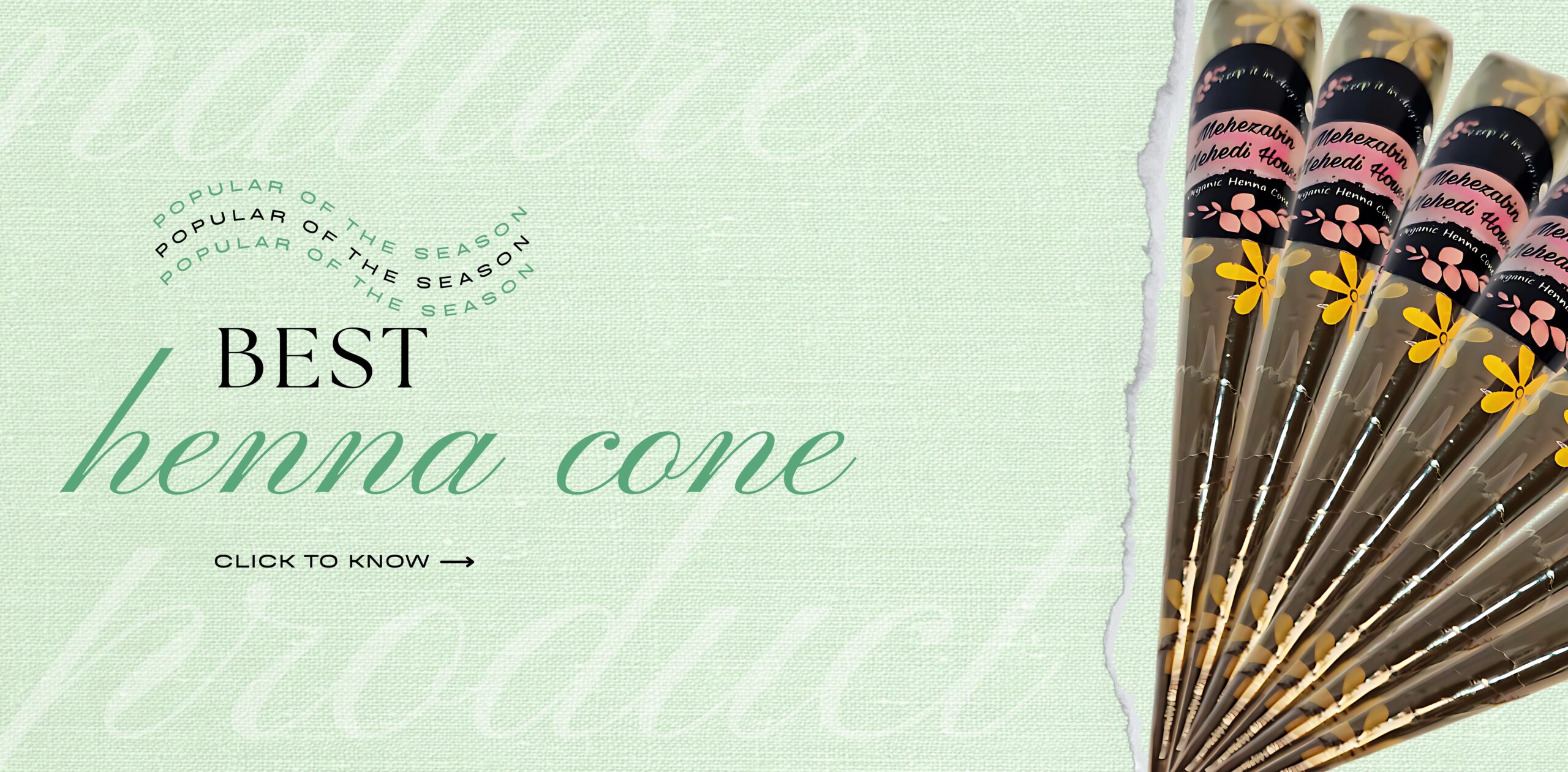 Henna Cone for Hands – Natural Mehndi, Rich Stain for Bridal and Festive Designs